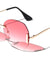 Rimless Butterfly Wholesale Sunglasses