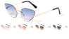 Cat Eye Edge Cut Wholesale Sunglasses