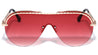 Semi Rimless Shield Wholesale Sunglasses