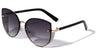 Cat Eye Side Glitter Shield Fashion Wholesale Sunglasses