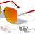 Color Mirror Squared Fashion Wholesale Sunglasses