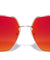 Color Mirror Squared Fashion Wholesale Sunglasses