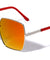 Color Mirror Squared Fashion Wholesale Sunglasses