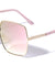 Color Mirror Squared Fashion Wholesale Sunglasses
