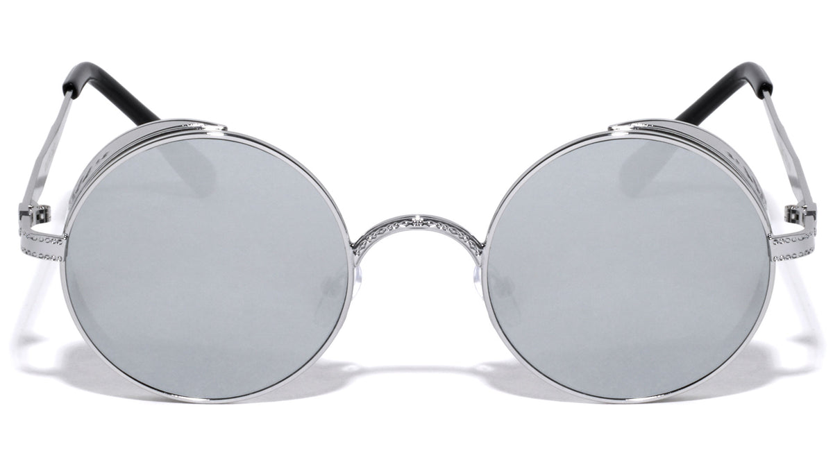 Round Designer Side Shield Wholesale Sunglasses