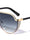 Flat Top Half Glitter Shield Wholesale Sunglasses