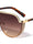 Flat Top Half Glitter Shield Wholesale Sunglasses