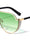 Flat Top Half Glitter Shield Wholesale Sunglasses