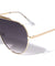 Round Shield Lens Aviators Wholesale Sunglasses