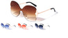 Rimless Shield Butterfly Wholesale Sunglasses