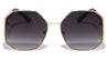 Geometric Octagon Side Shield Wholesale Sunglasses