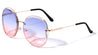 Semi Rimless Bevel Butterfly Wholesale Sunglasses