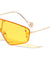 Rimless One Piece Shield Wholesale Sunglasses