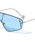 Rimless One Piece Shield Wholesale Sunglasses