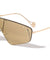 Rimless One Piece Shield Wholesale Sunglasses