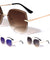 Edge Cut Bevel Rimless Butterfly Wholesale Sunglasses
