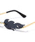 Fire Flame Rimless Color Lens Wholesale Sunglasses