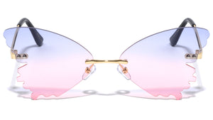 Butterfly Splatter Rimless Color Lens Wholesale