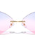 Butterfly Splatter Rimless Color Lens Wholesale