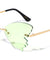 Butterfly Splatter Rimless Color Lens Wholesale
