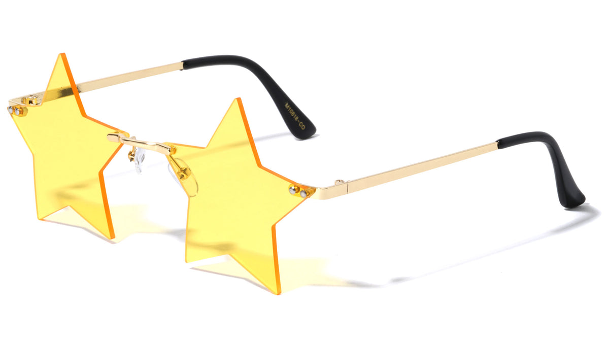 M10818 CO metal color star shape sunglasses