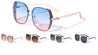 Glitter Trim Rimless Butterfly Wholesale Sunglasses