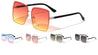 Rhinestone Hinge Rimless Oversized Butterfly Wholesale Sunglasses