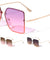 Rimless Squared Butterfly Wholesale Sunglasses