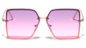 Rimless Squared Butterfly Wholesale Sunglasses