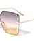 Oversized Rimless Butterfly Fashion Wholesale Sunglasses