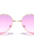 Thin Frame Color Lens Heart Shape Wholesale Sunglasses