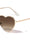 Thin Frame Color Lens Heart Shape Wholesale Sunglasses