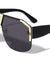 Oversized Rimless Flat Top Shield Wholesale Sunglasses