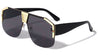 Oversized Rimless Flat Top Shield Wholesale Sunglasses