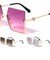 Oversized Semi-Rimless Butterfly Wholesale Sunglasses