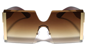 Rimless Squared Butterfly Wholesale Sunglasses
