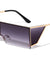 Rimless Rectangle Flat Top Side Shield Fashion Wholesale Sunglasses