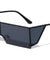 Rimless Rectangle Flat Top Side Shield Fashion Wholesale Sunglasses