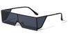 Rimless Rectangle Flat Top Side Shield Fashion Wholesale Sunglasses