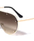 Oversized Rimless Shield Outline Frame Wholesale Sunglasses