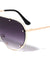Oversized Rimless Shield Outline Frame Wholesale Sunglasses