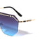 Rimless Shield Flat Top Wholesale Sunglasses