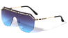 Rimless Shield Flat Top Wholesale Sunglasses