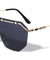 Rimless Shield Flat Top Wholesale Sunglasses