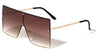 Oversized Rimless Squared Shield Rectangle Wholesale Sunglasses