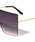 Oversized Rimless Squared Shield Rectangle Wholesale Sunglasses