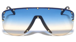 Oversized Round One Piece Shield Wholesale Sunglasses