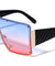 Flat Top Rimless Oversized Rectangle Wholesale Sunglasses