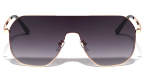 Flat Top One Piece Shield Lens Wholesale Sunglasses
