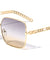 Chain Temple Thin Butterfly Wholesale Sunglasses